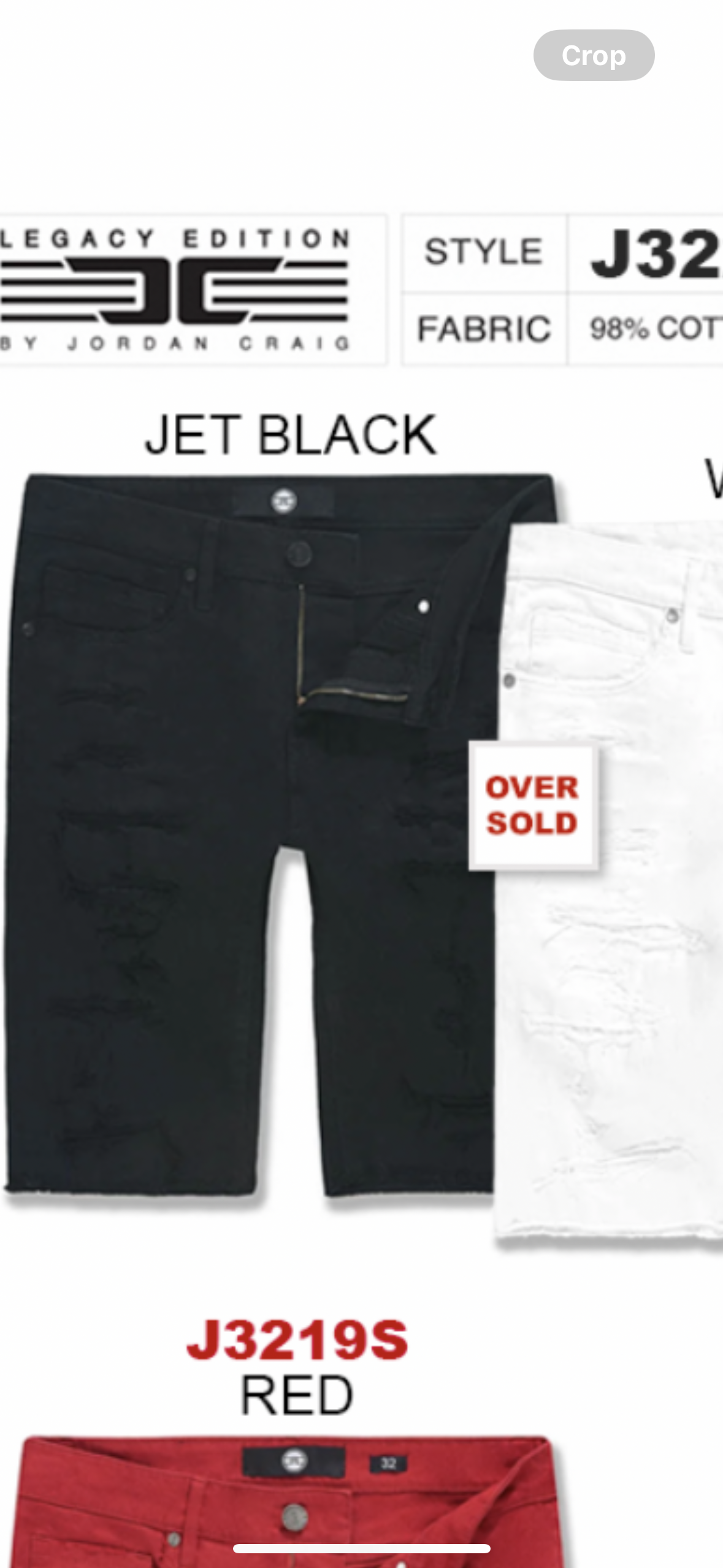 Jordan Craig - J3225S Black Short