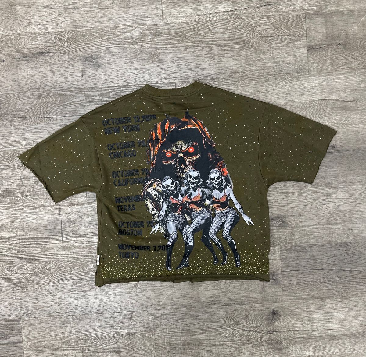 BKYS - HellFest Olive Green Crop Tee