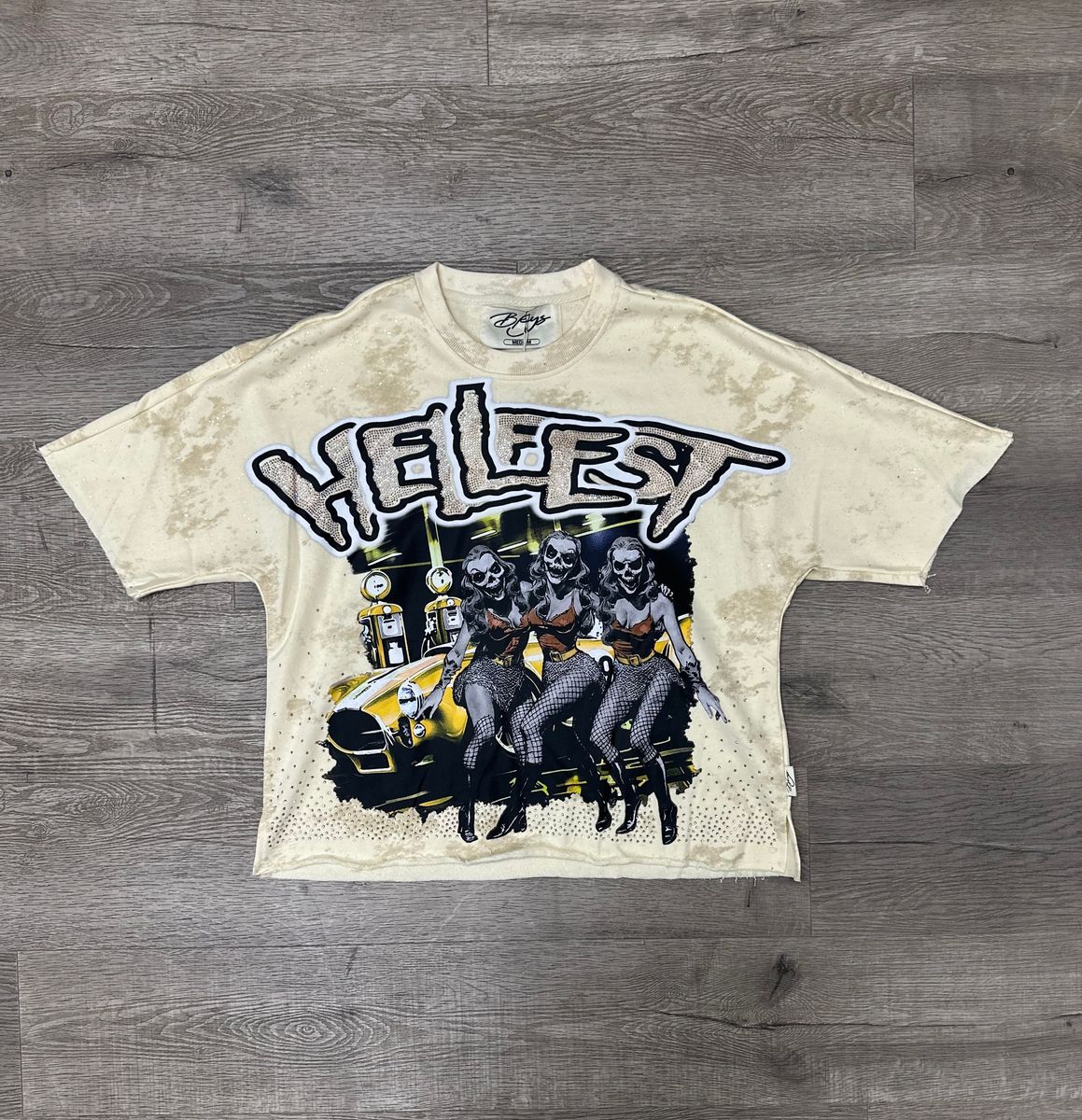 BKYS - HellFest Cream Khaki Crop Tee