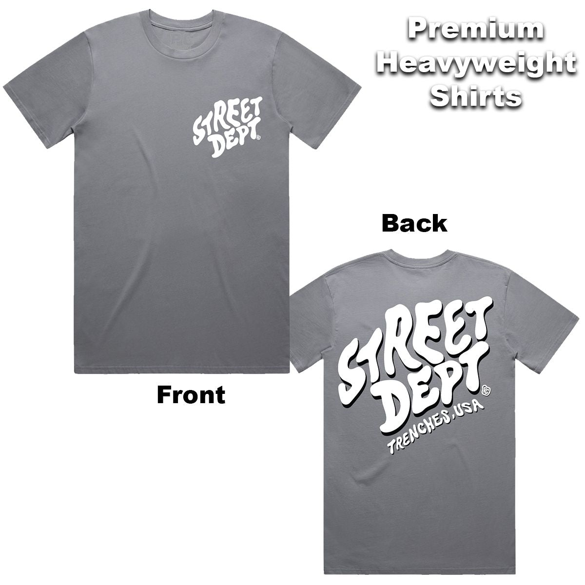 Street Dept - Crazy Wolfe Grey Tee