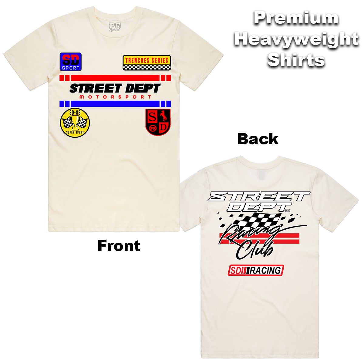 Street Dept - Racing Cream Tee