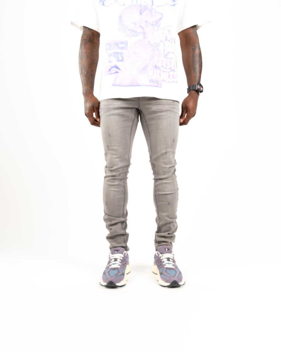 Relapse - Sin City Grey Skinny Jean