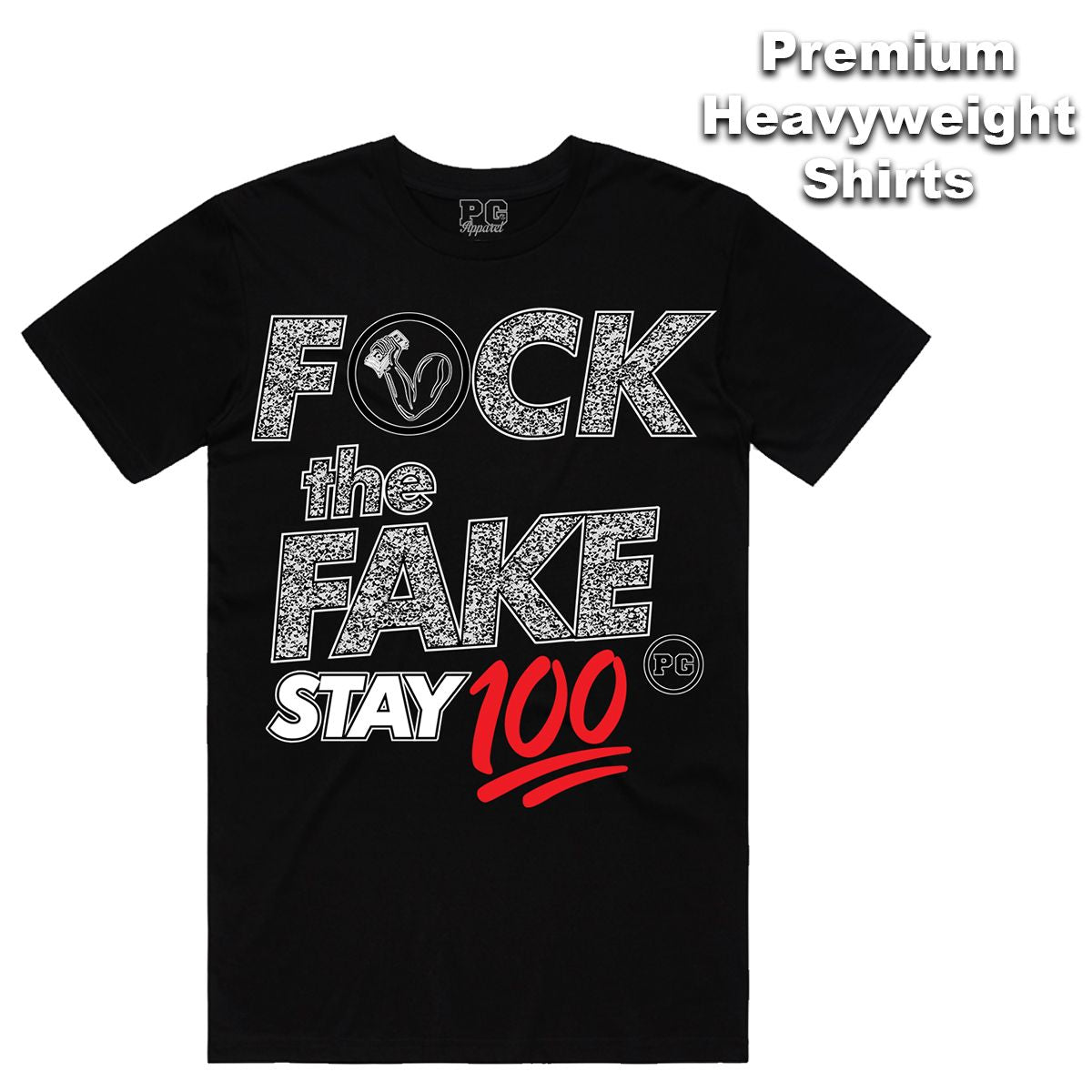 POG - Stay 100 Black Red Grey Tee
