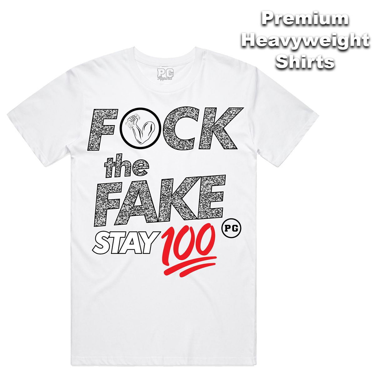 POG - Stay 100 White Grey Tee