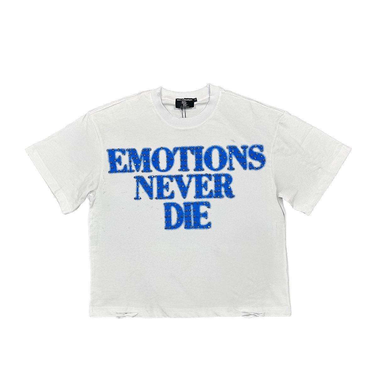 Mixed Emotions - Emotions Never Die White Royal Tee