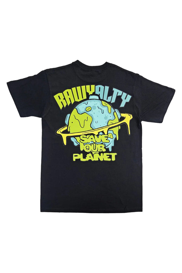 Rawalty - Save Our Planet Black Tee