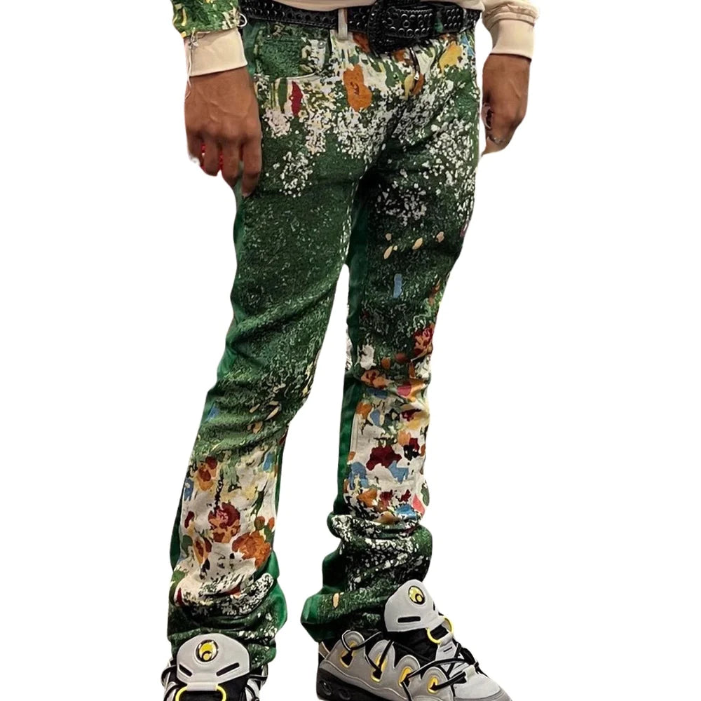 Majestik- Green Forrest Jeans