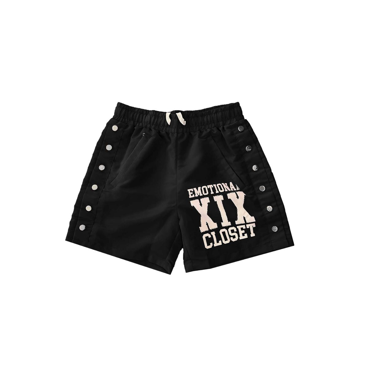 Mixed Emotions - Backyard Nylon Black Shorts