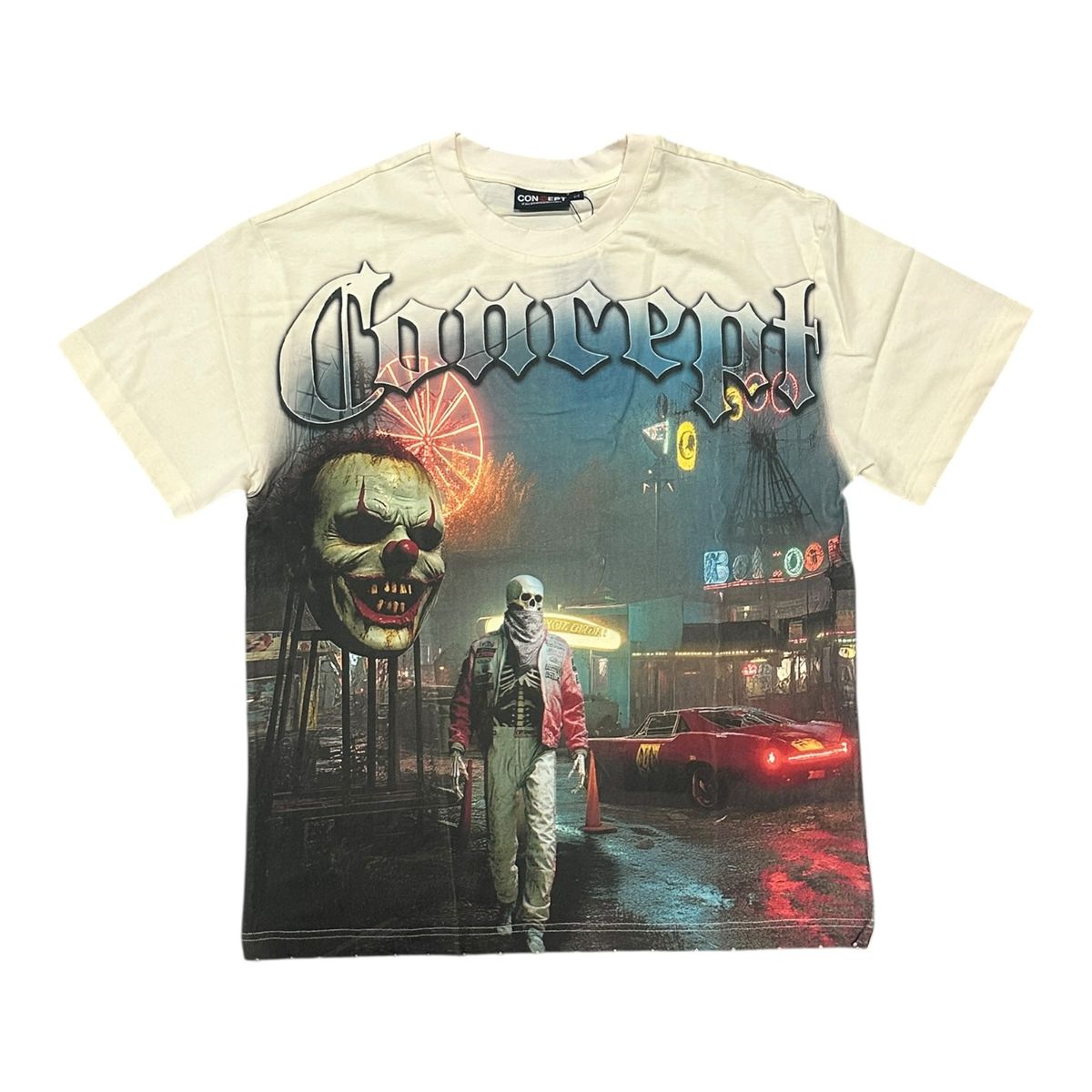 Carnival Clown Khaki Tee - Concept Premium Streetwear