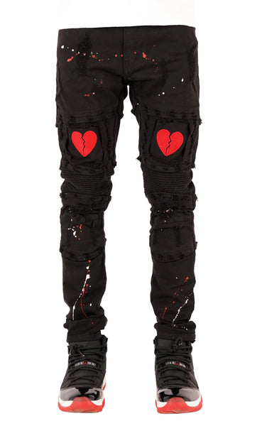 Focus 'Flame' Stacked Sweatpants