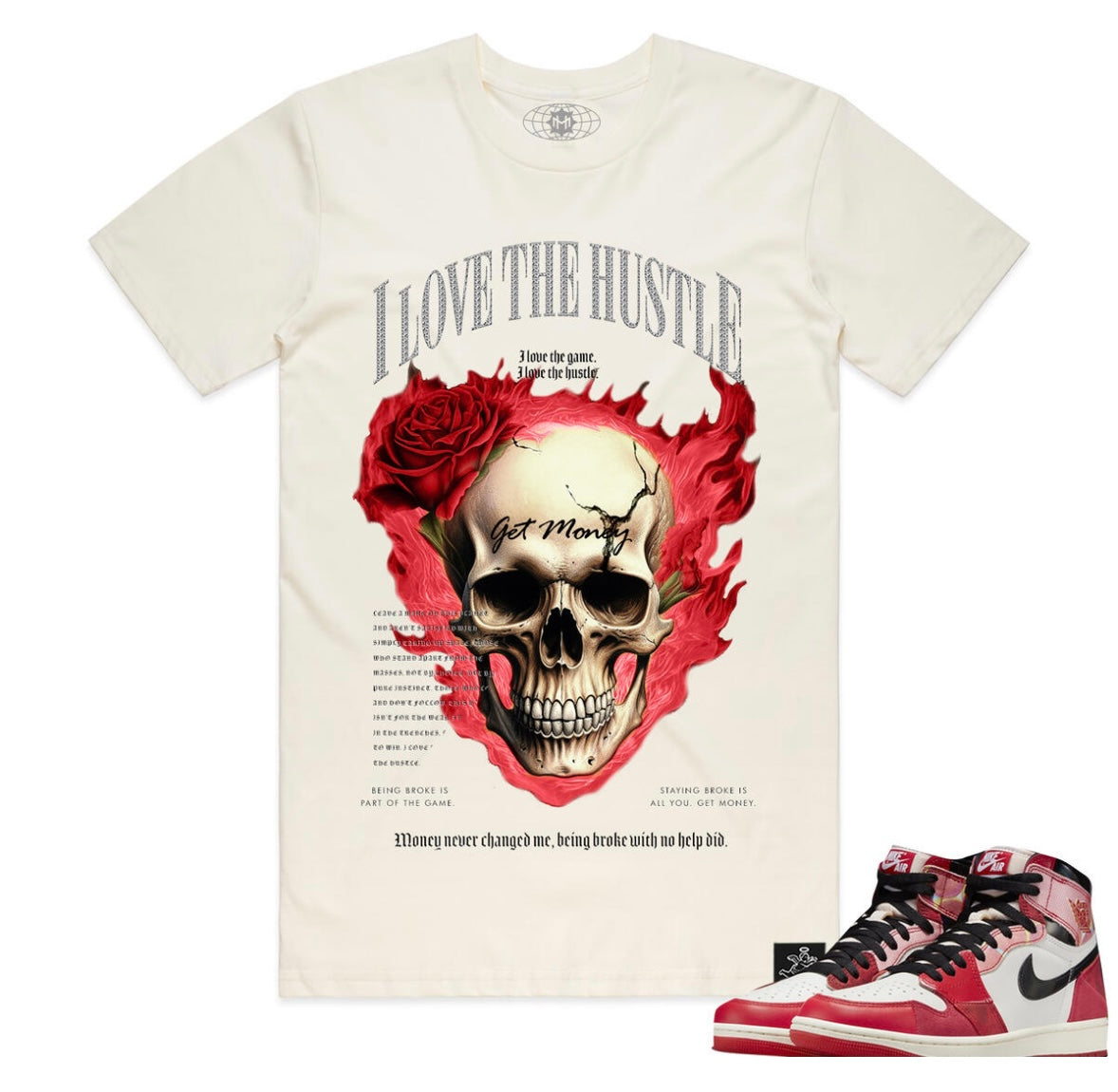 Hasta - I Love The Hustle Natural Tee