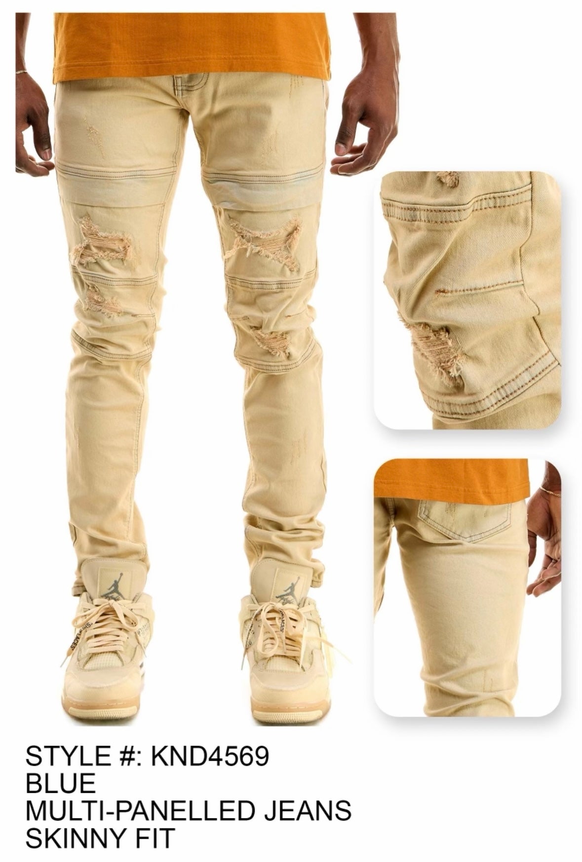 KDNK - KND4569 Khaki / Blue Jean