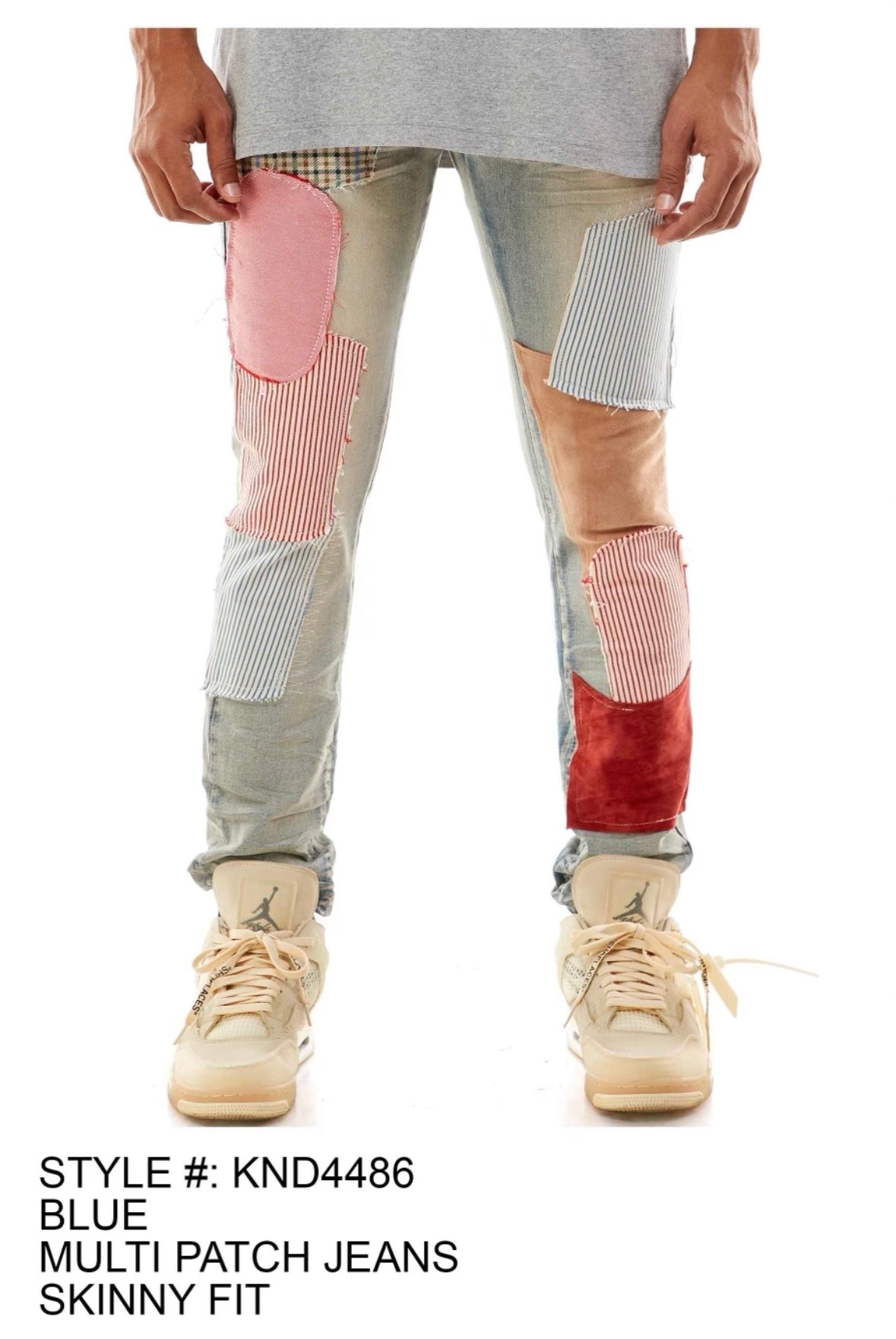KDNK - KND4486 Multi Patch Jean