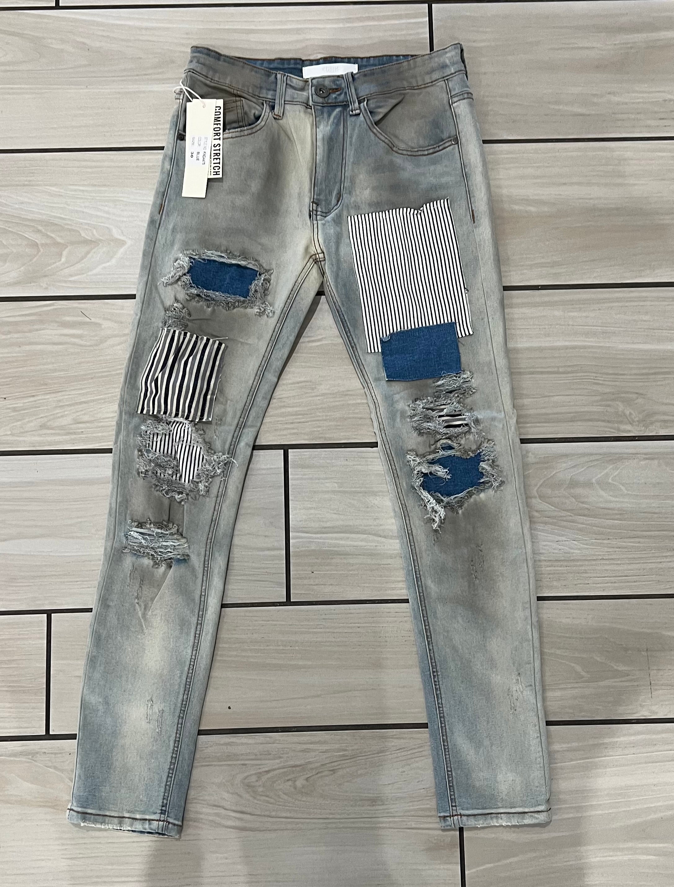 KDNK -KND4475 Blue Patch Jean