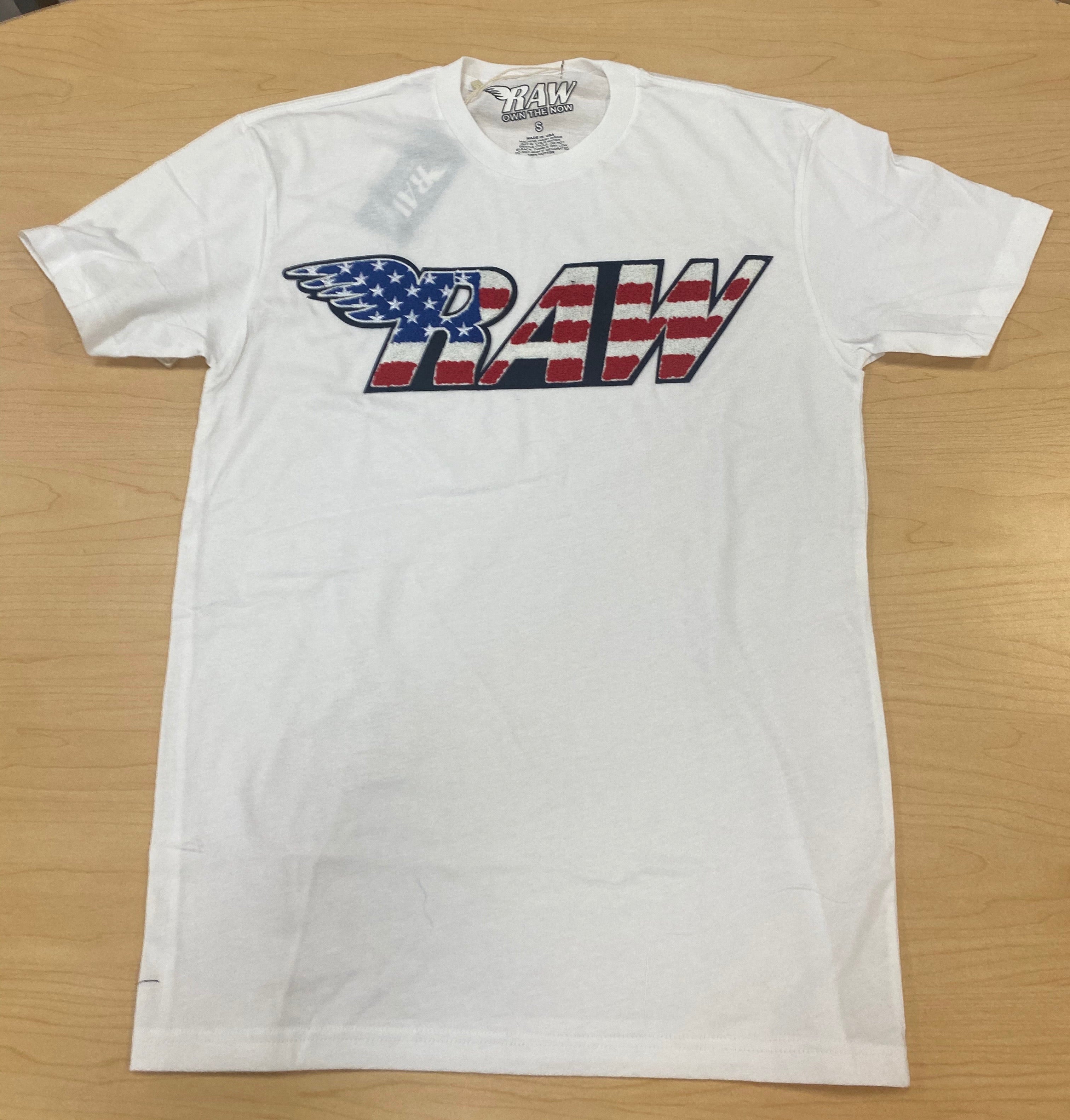 Rawalty - RAW White / Red / Blue Tee