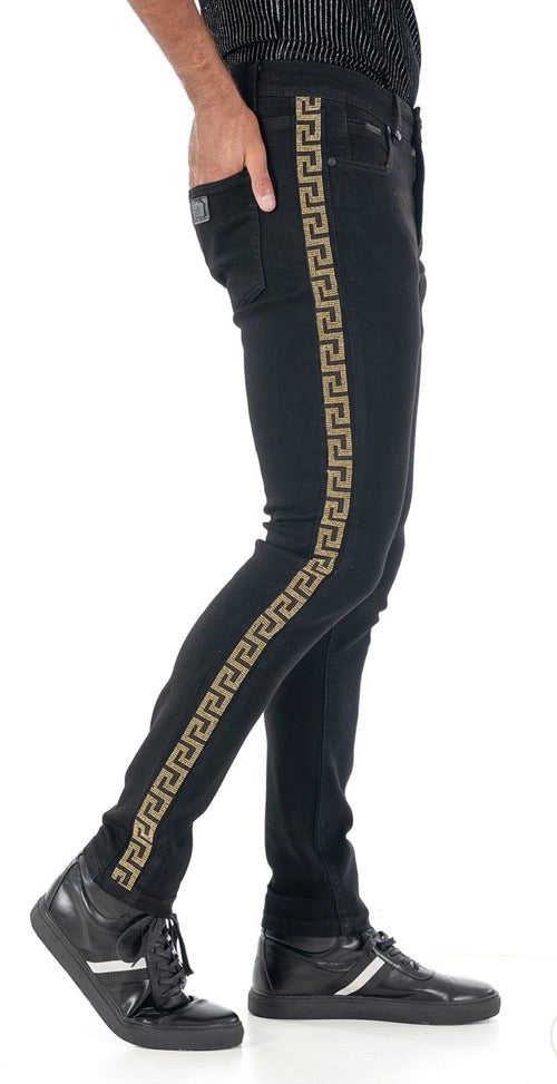 Barabas - ShowStopper Black / Gold Jean