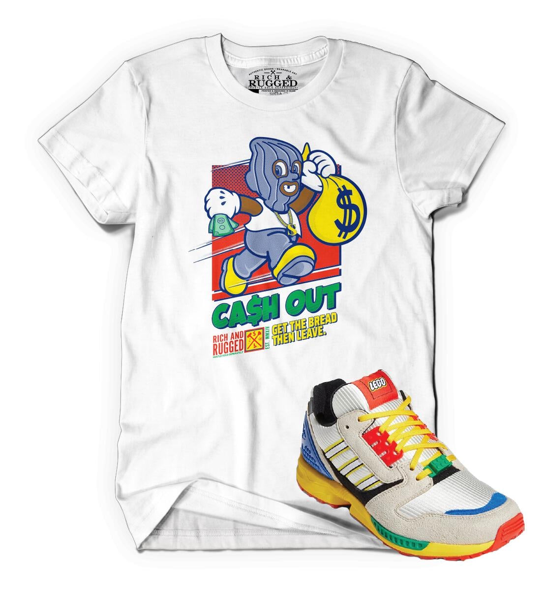 Rich & Rugged - Cash Out White Tee