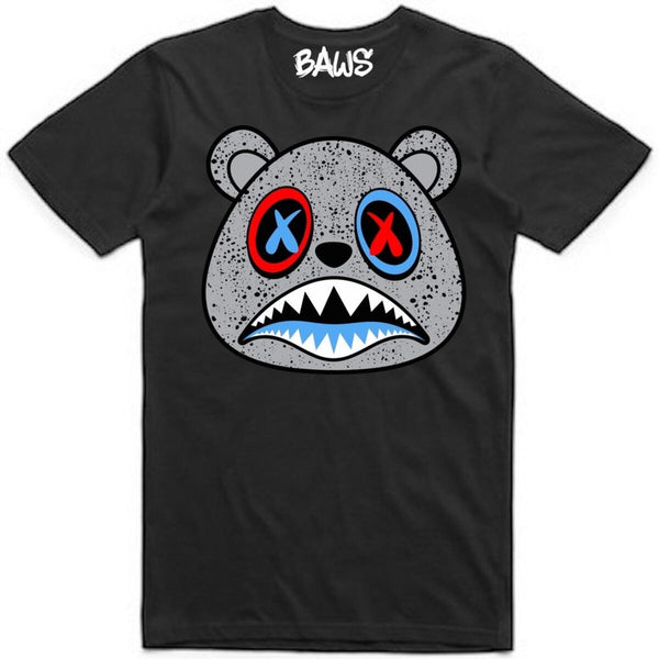 Baws - UNC Cement Baws Black / Grey / Red / Sky Blue Tee
