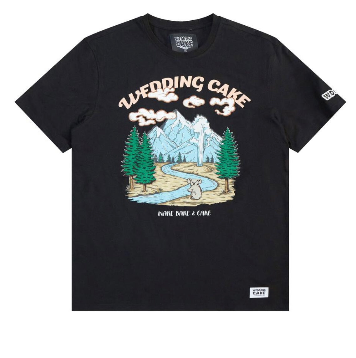 Wedding Cake - Wake, Bake & Cake Black Tee