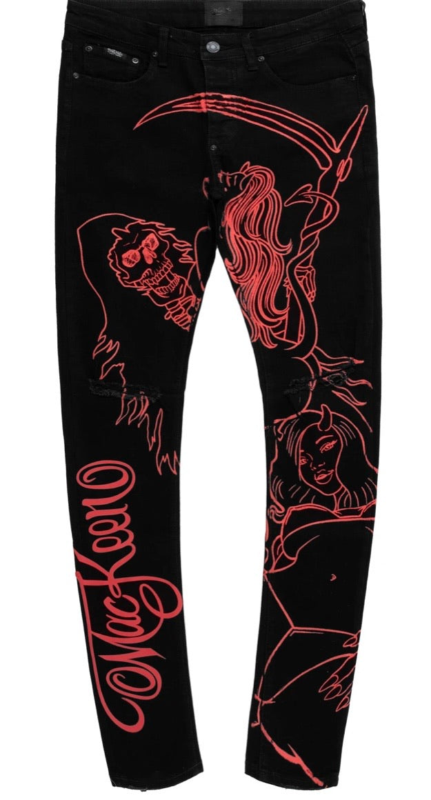 Mackeen - KAMILA DENIM PANT BLACK