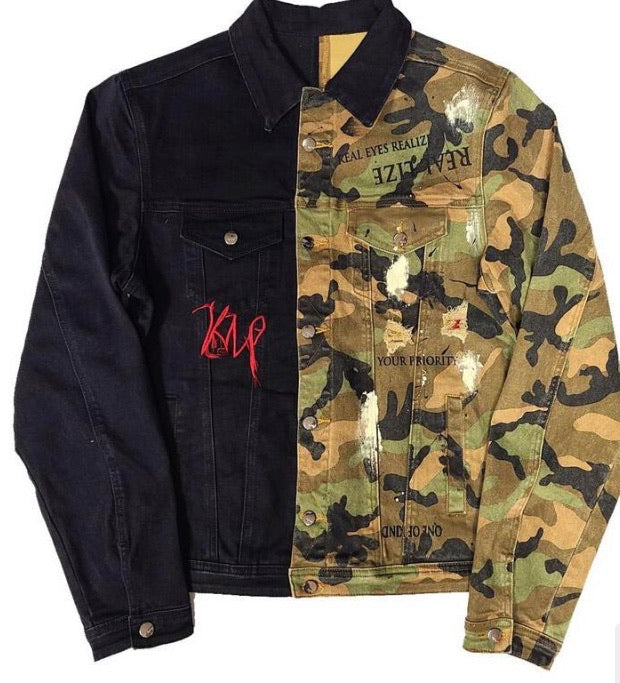Kleep - Camo / Black Denim Jacket