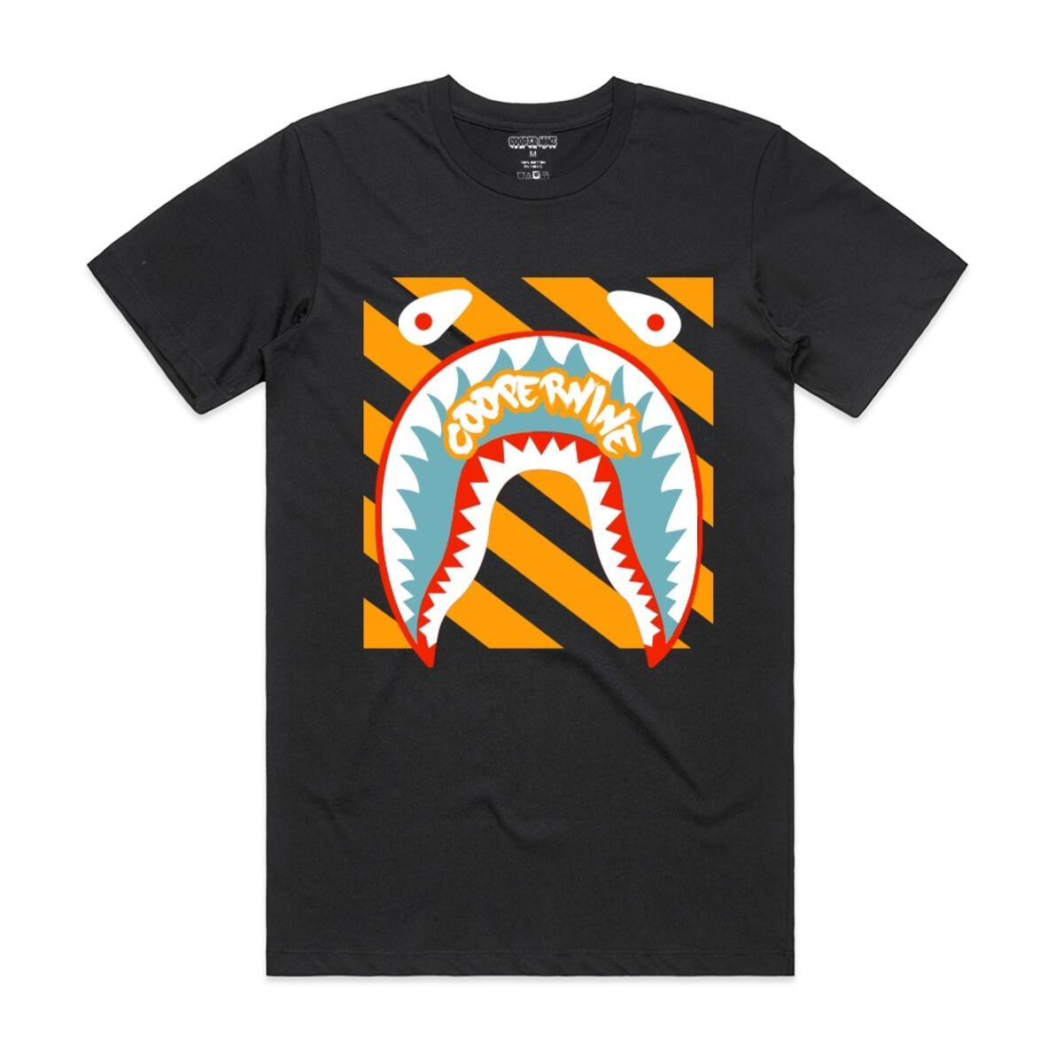 Cooper 9 - Shark Mouth Black Tee
