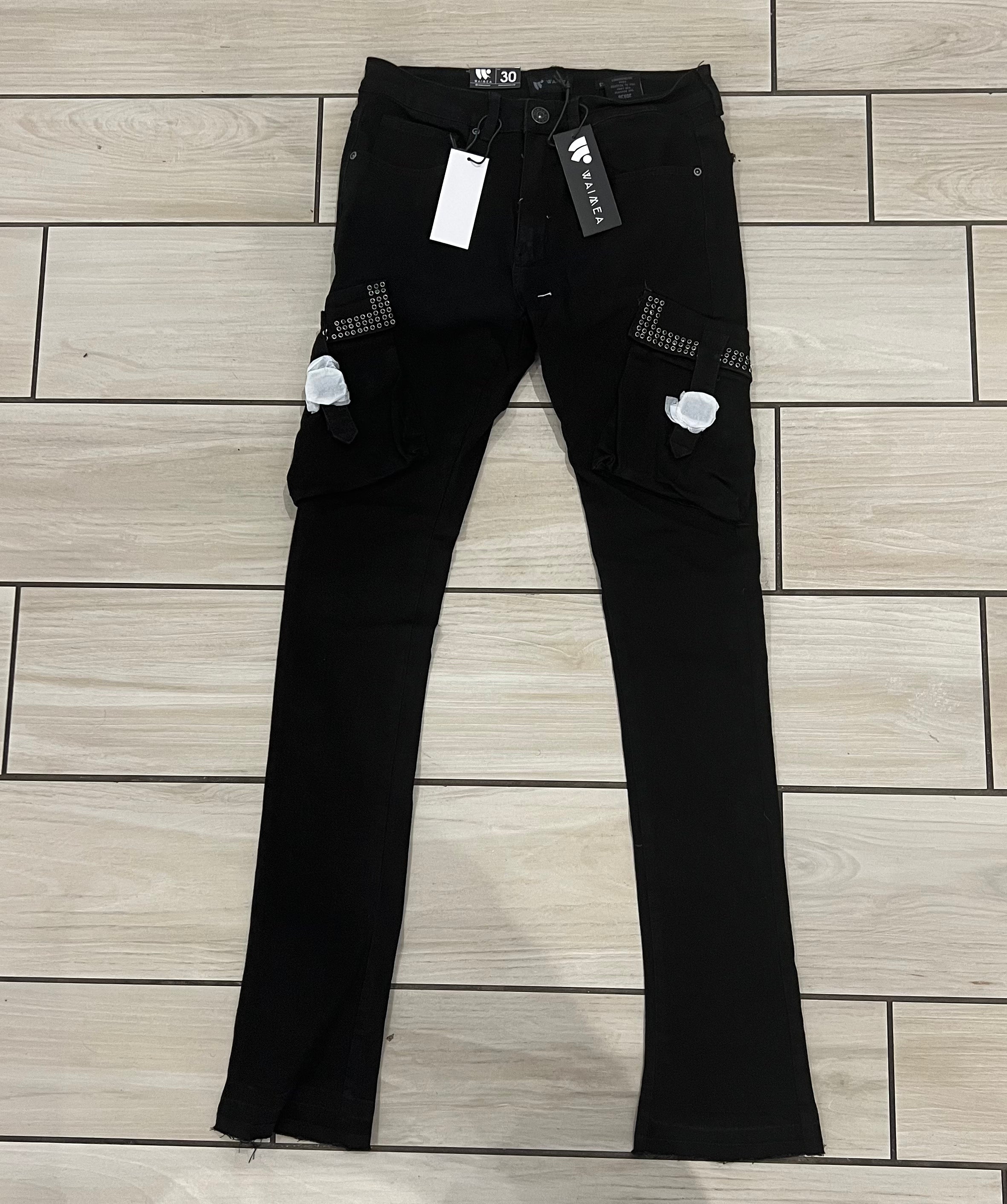 Waimen - M5396D Jet Black Jean