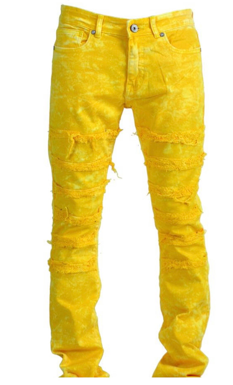 Focus - stacked denim yellow