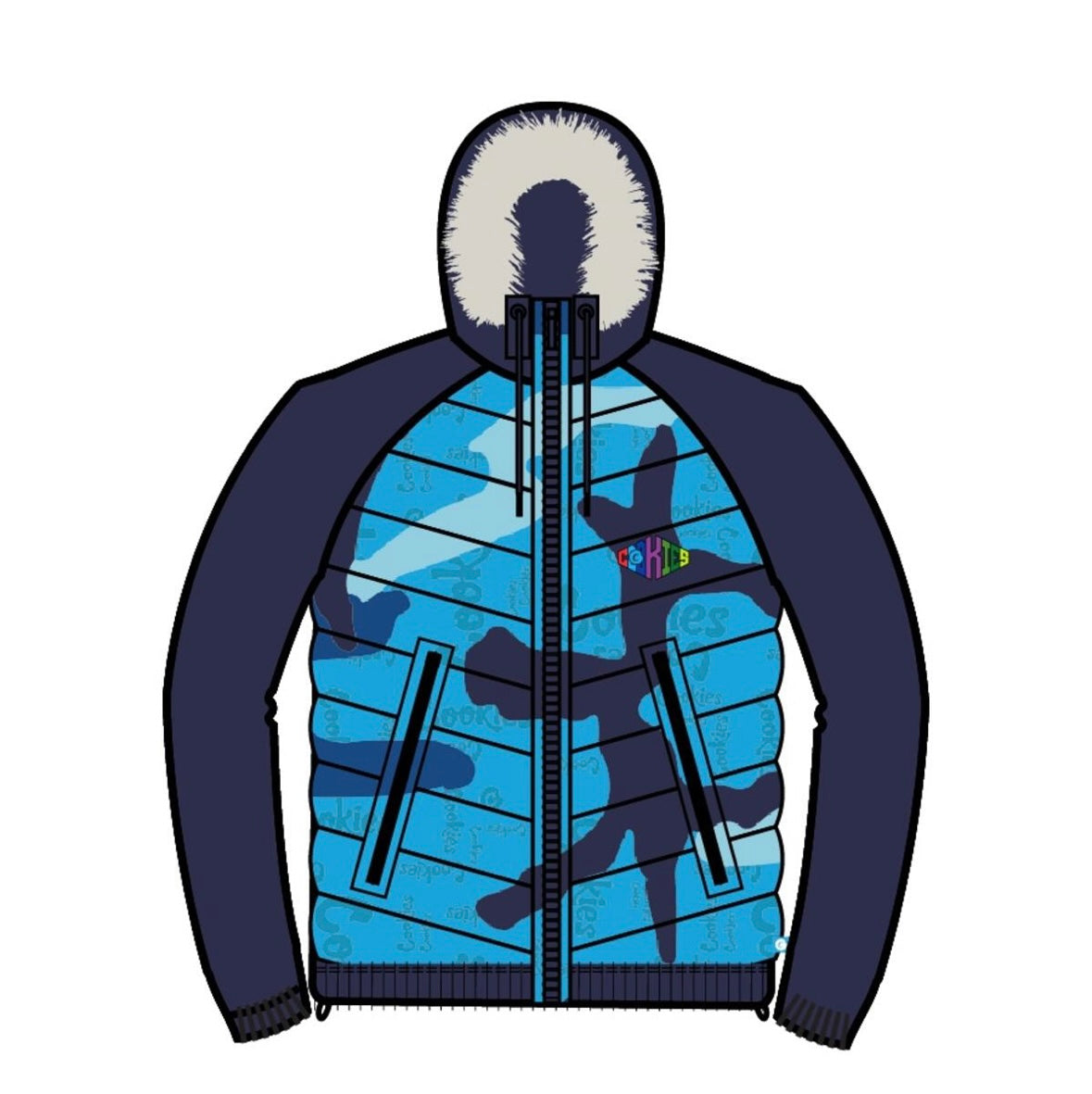 Cookies - Jacket Navy / Sky Blue