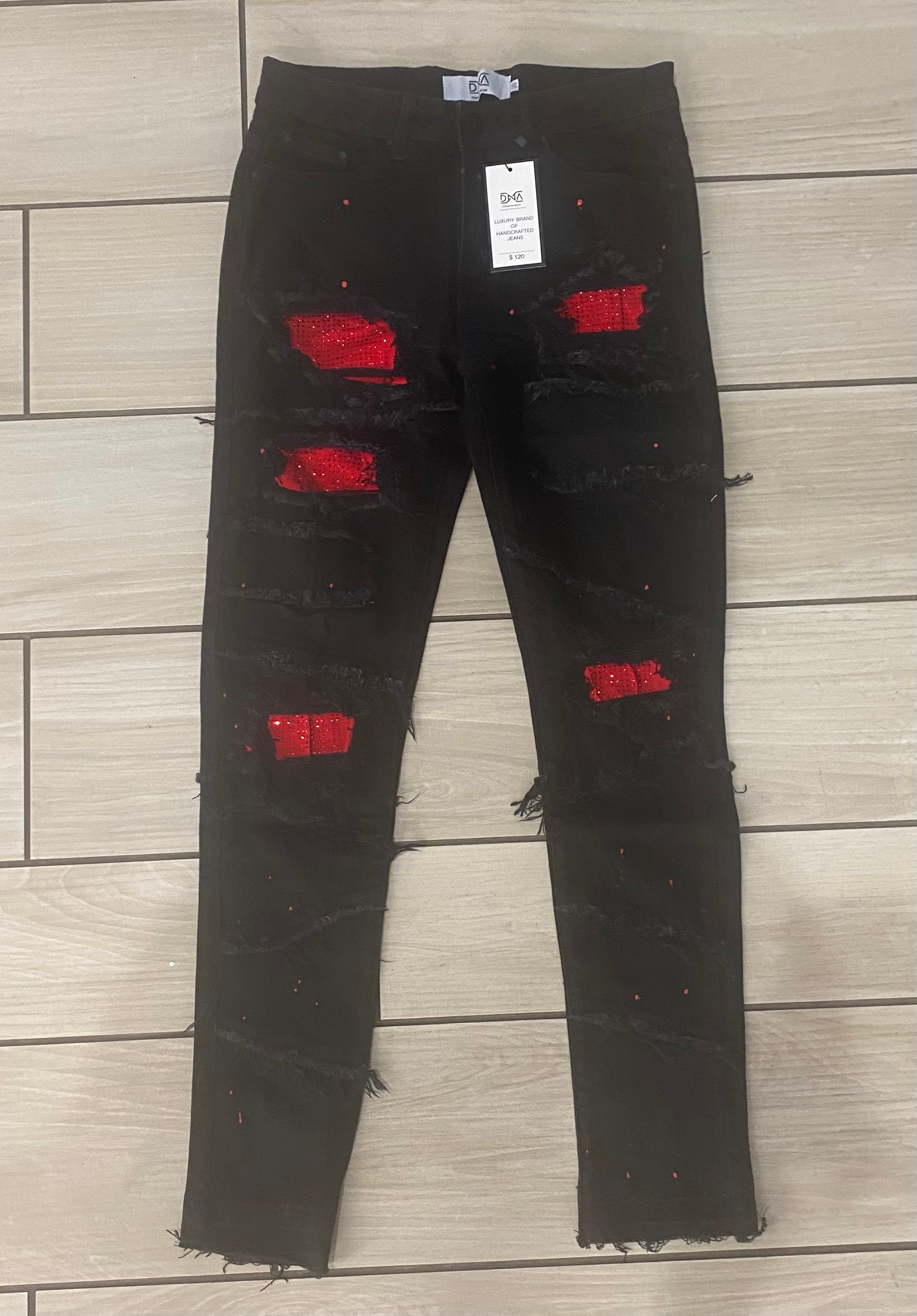 Dna - Jean Patch Black / Red Jean October 2021