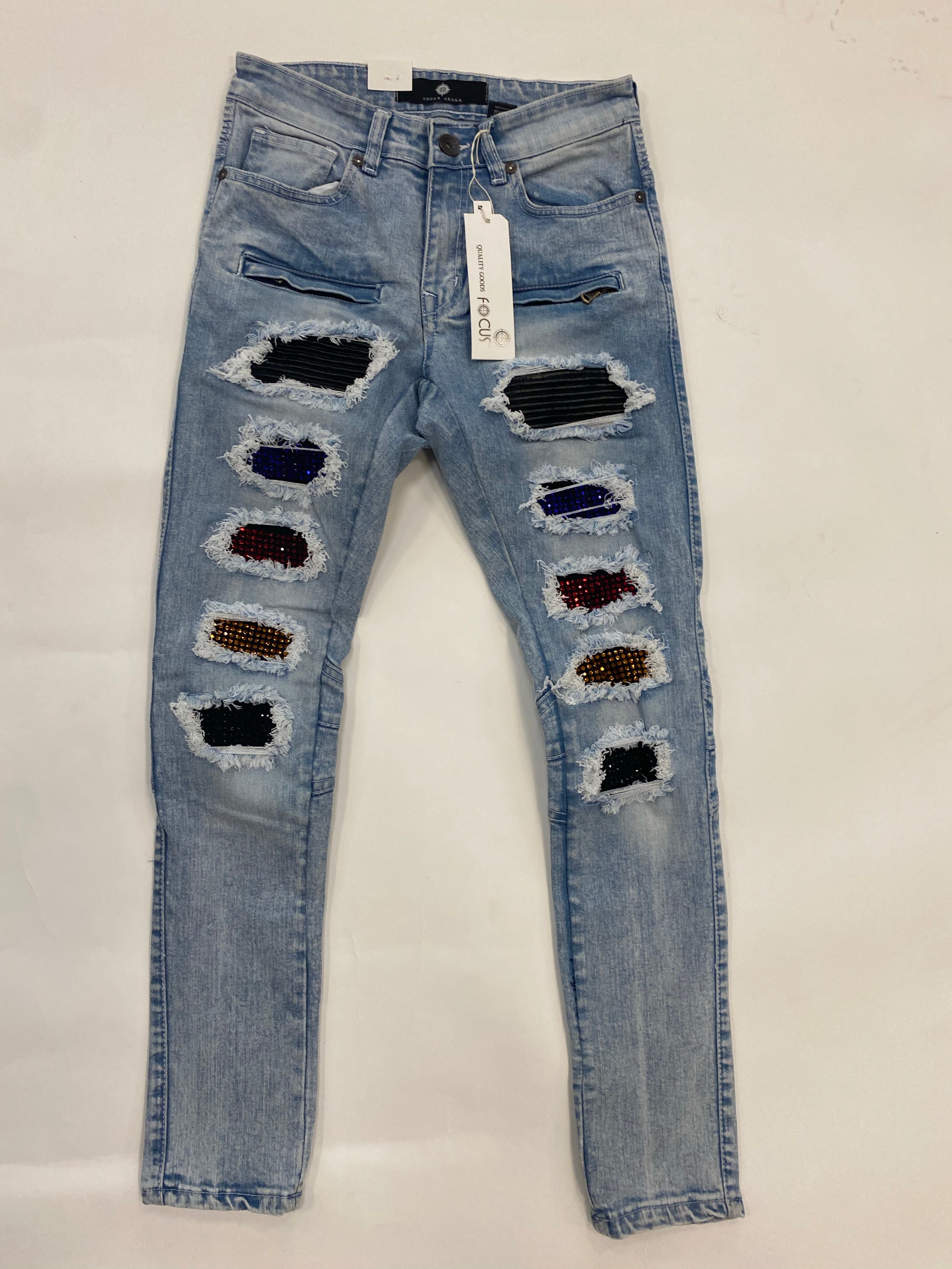 Focus - Patch Diamond LT Blue Jeans