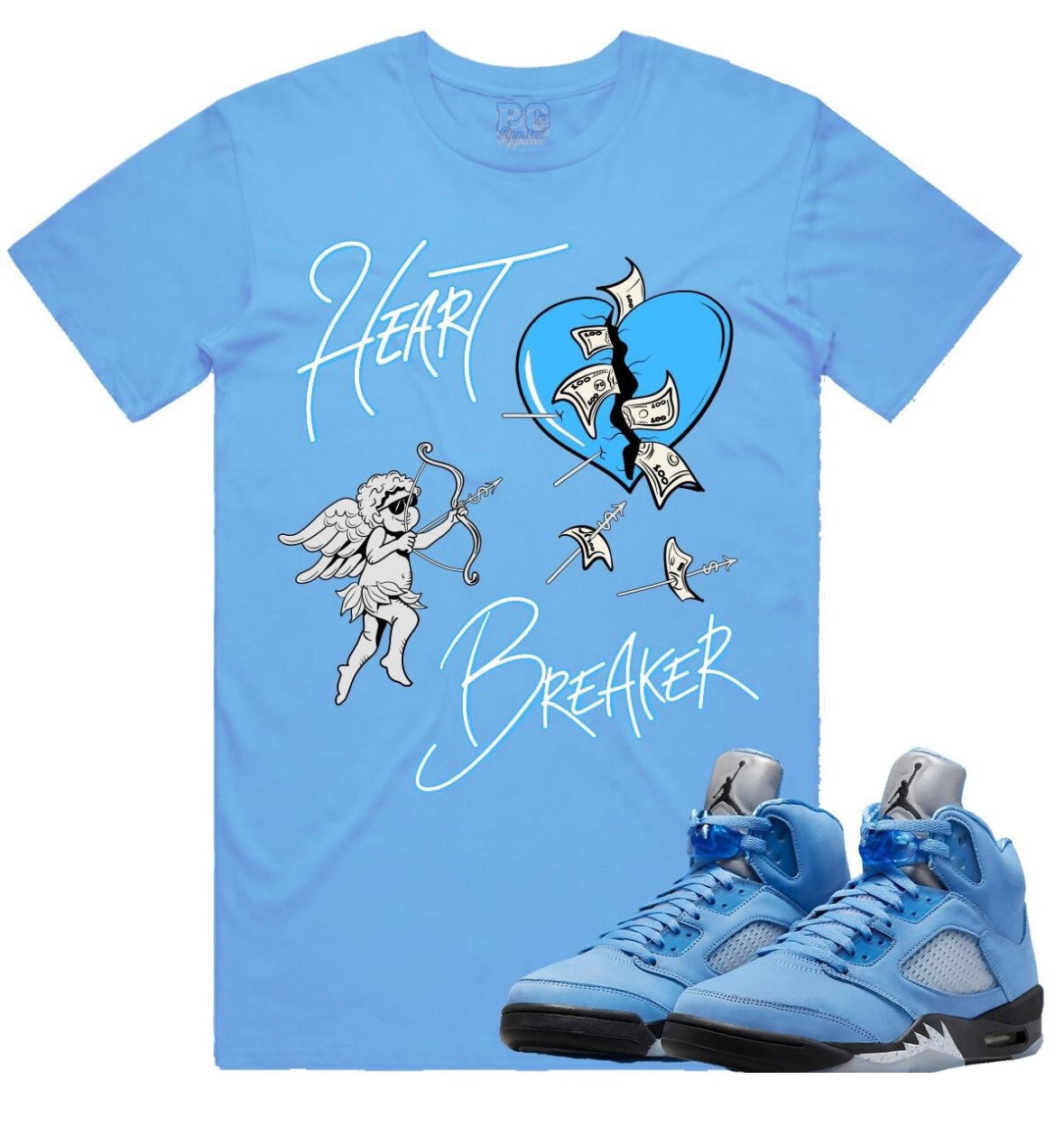 jordan 5 blue shirt