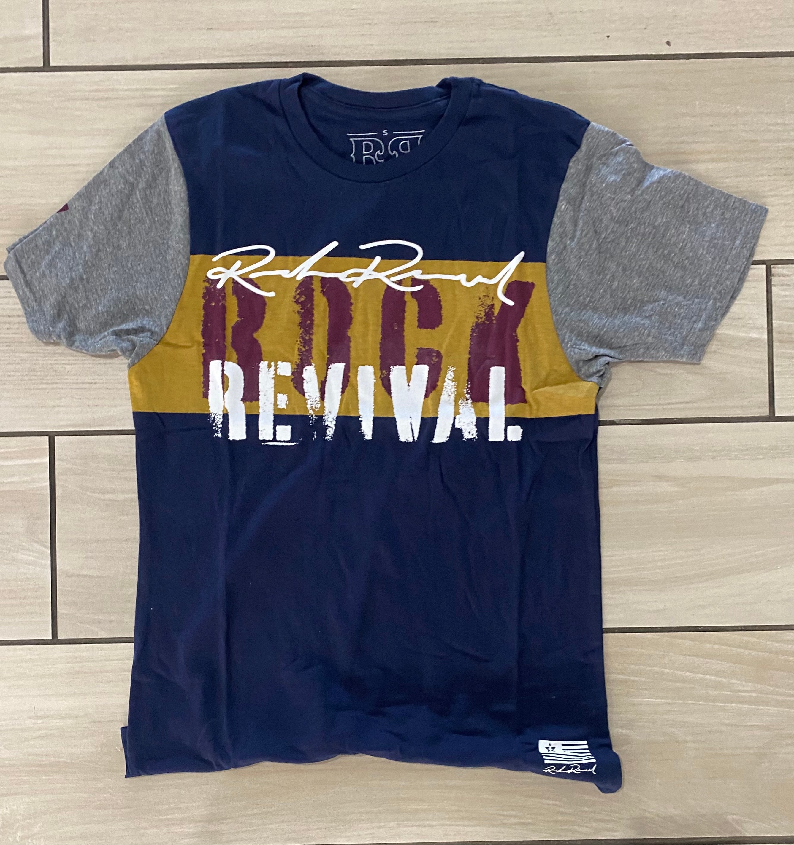 Rock Revival - TES4962 Navy Grey Tee