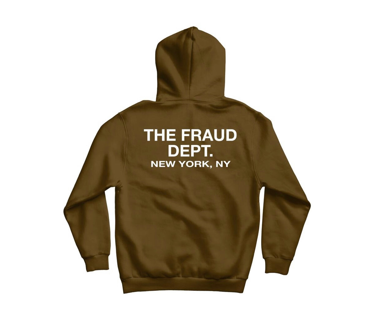 Fraud Dept - Hoodie Brown