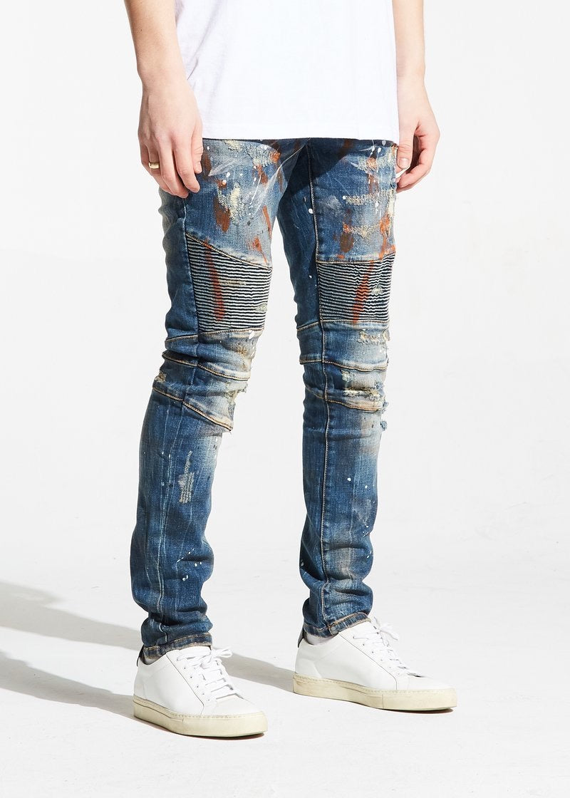 Embellish - Jeans Paint Biker