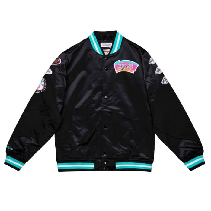 Mitchell & Ness サンアントニオスパーズ スタジャン XL Mitchell & Ness - San Antonio Spurs Jacket