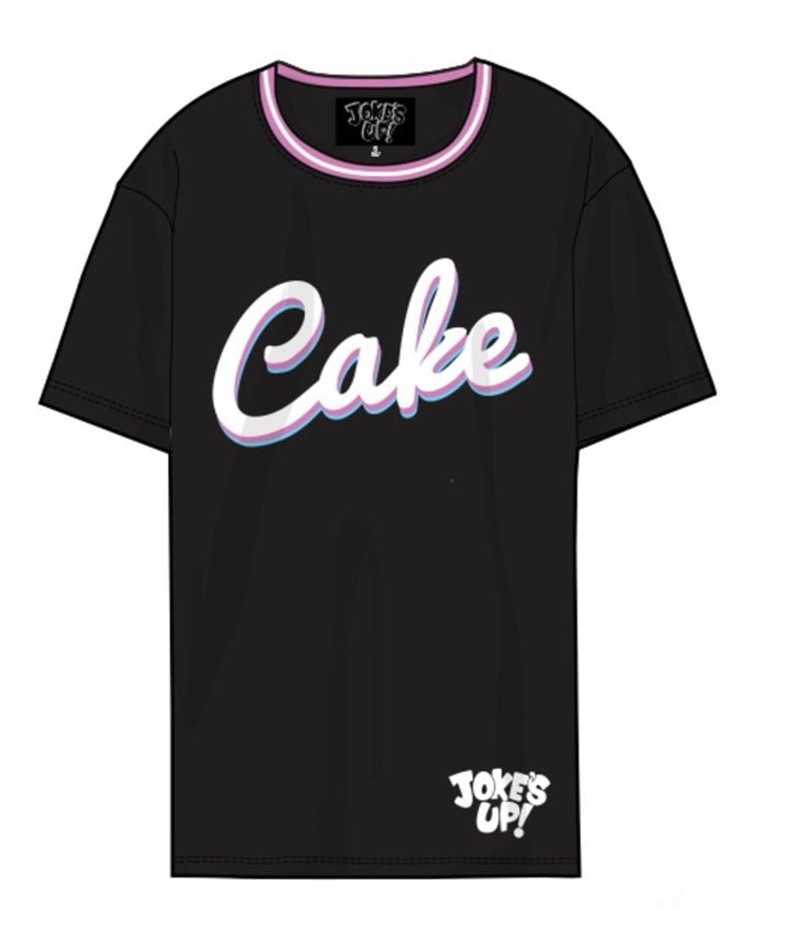 Jokes Up - Cake Black White Pink Tee