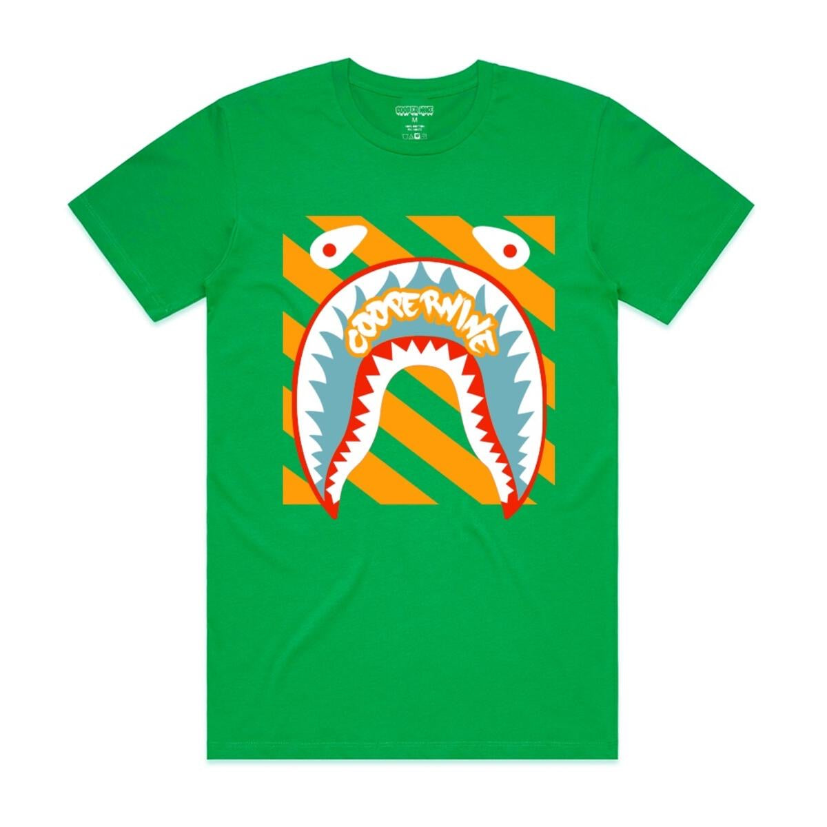 Cooper 9 - Shark Mouth Green Tee