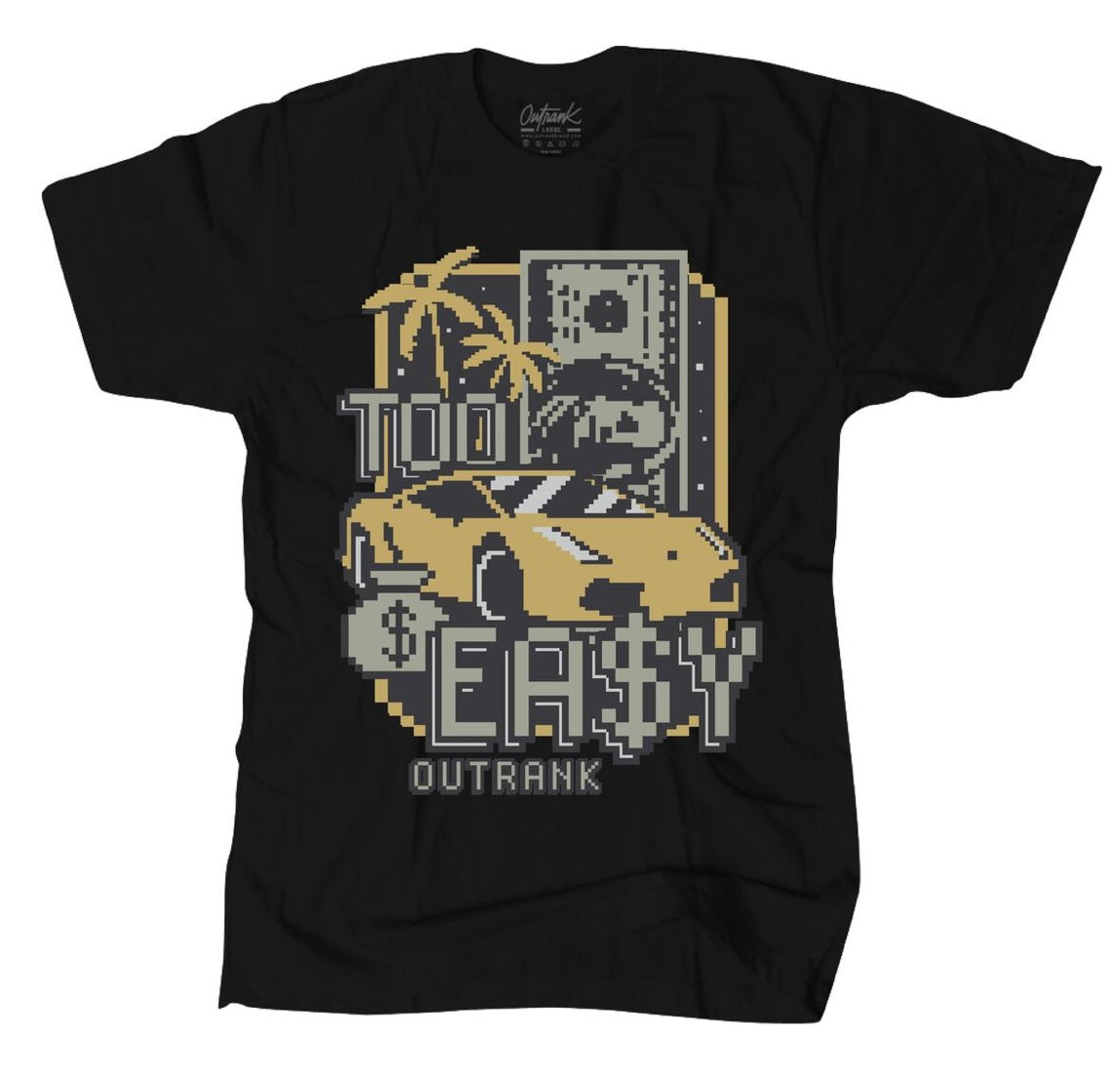 Outrank - too easy black tee