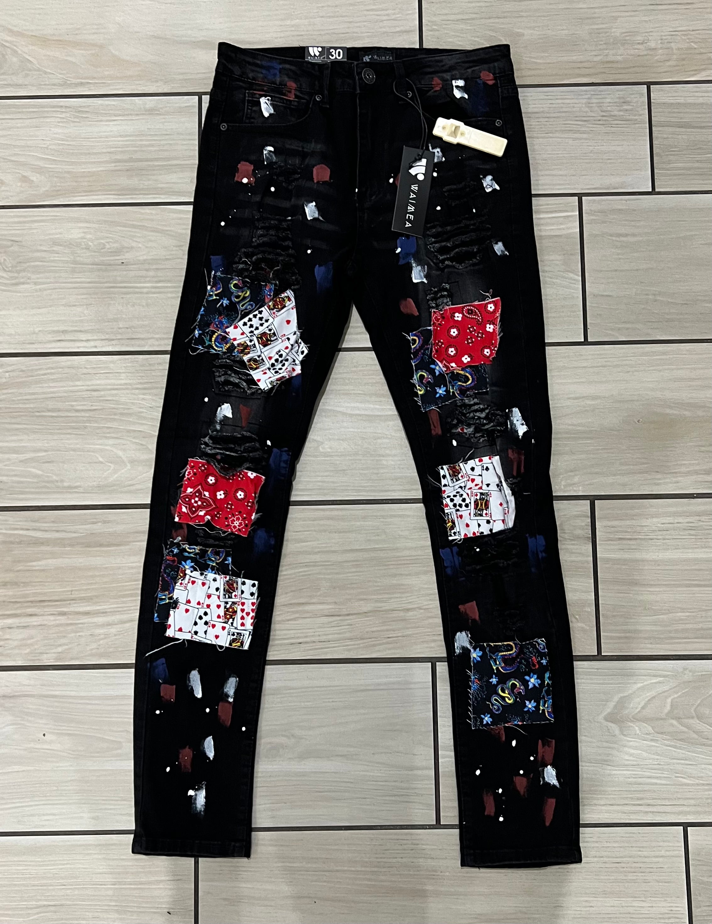 Waimen - Waimen - M5225D Black Jean