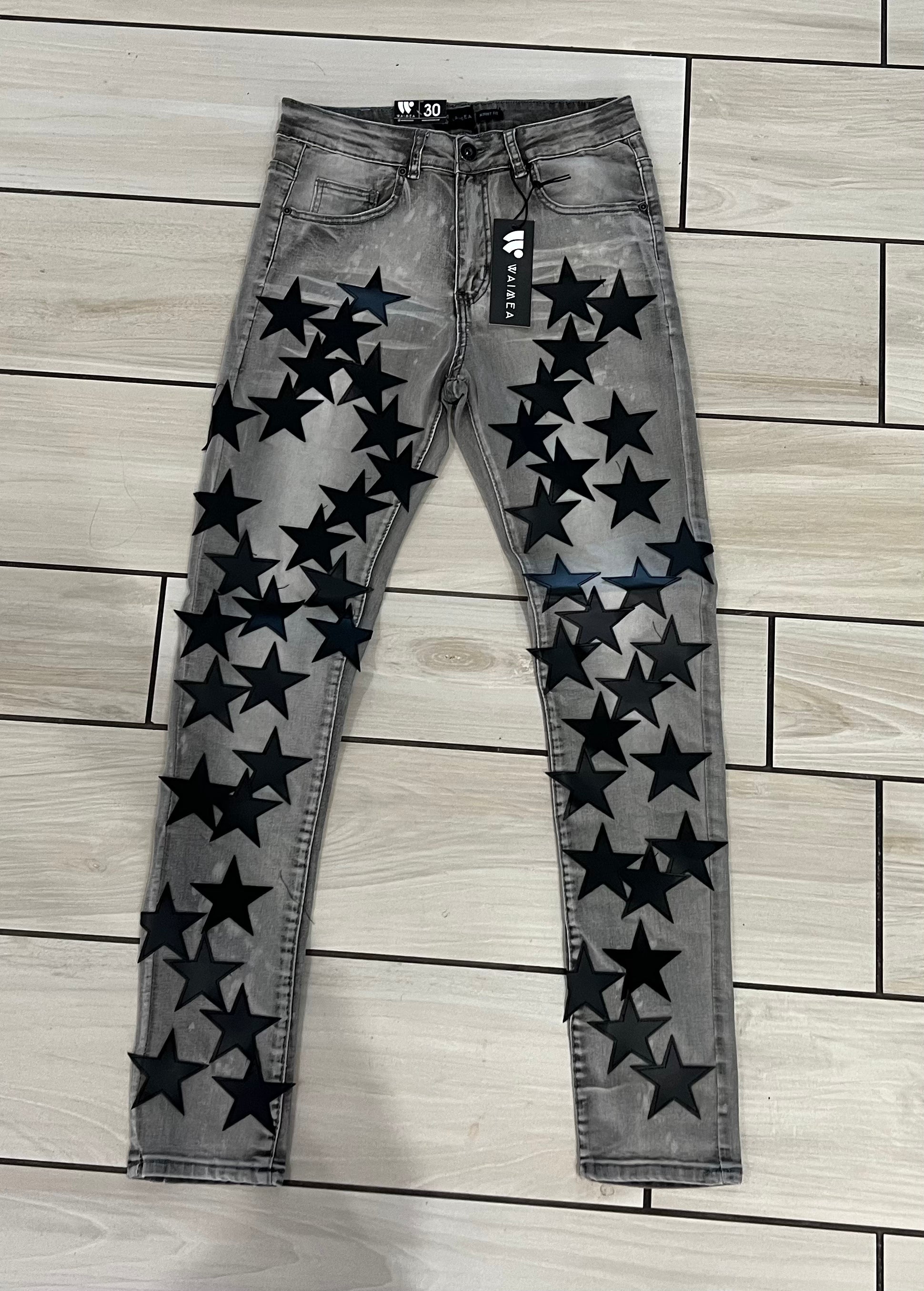 Waimen - Jean M5523D Grey Bleach Jean