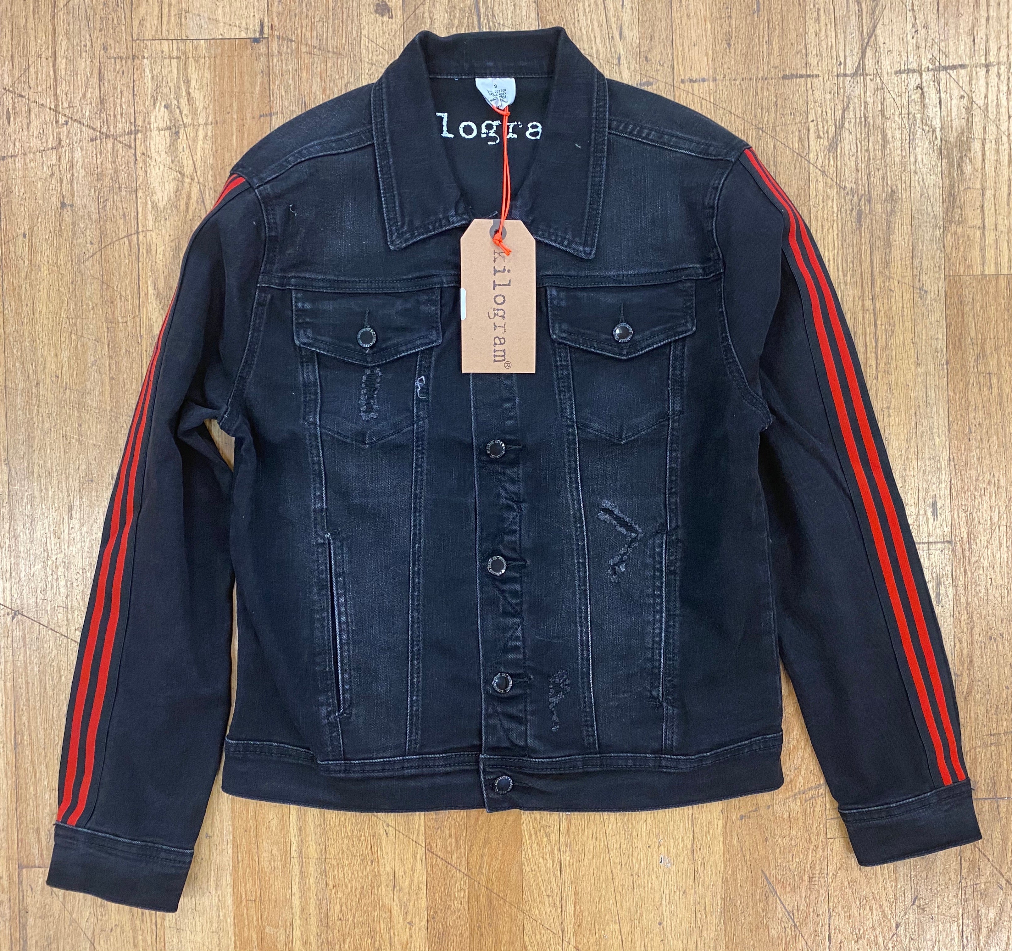 Kilogram - Jacket Black / Red Stripe