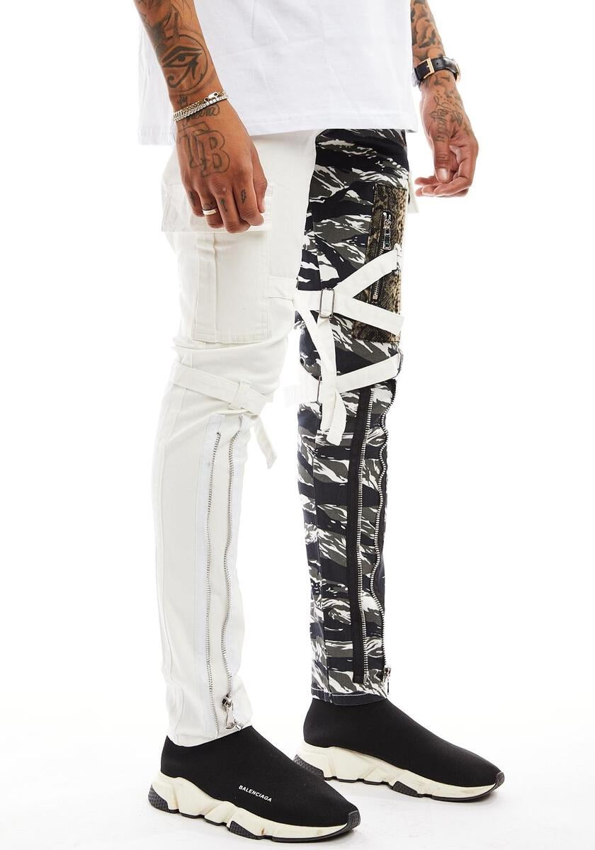 Reelstic - White / Black Camo Jean