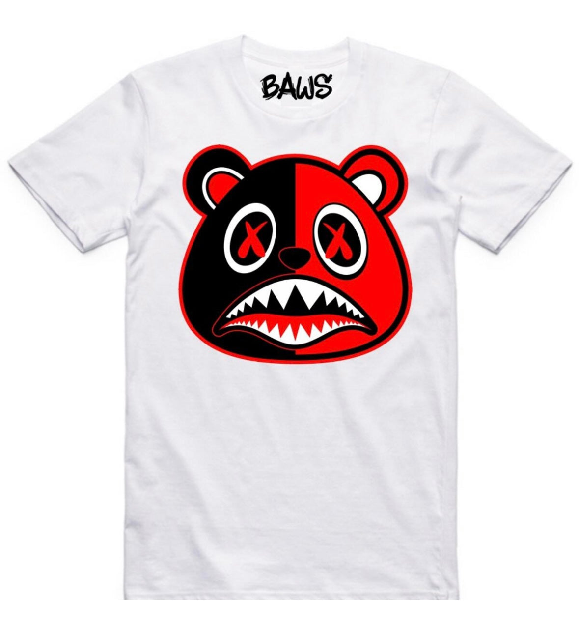 Baws - Scar Red Infra Red White Tee