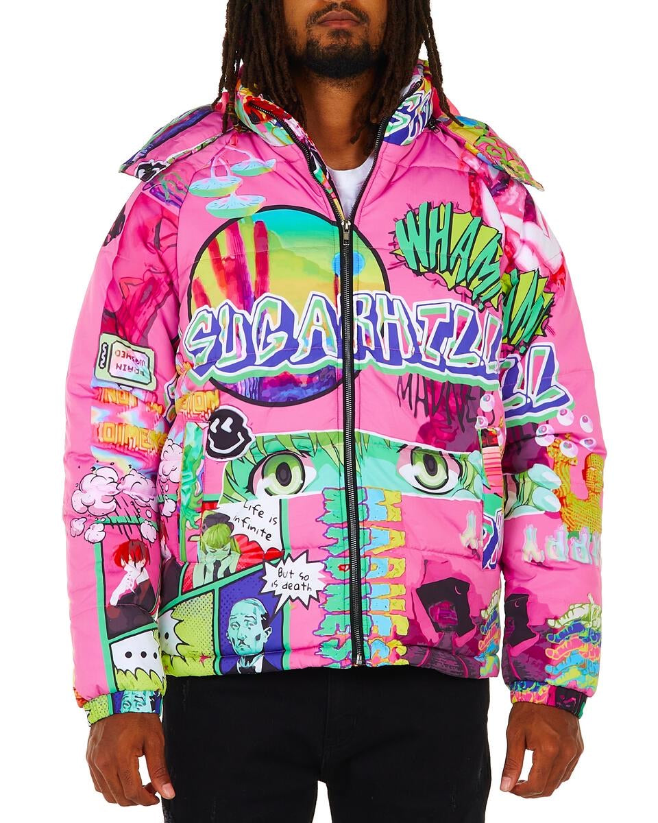 Sugar Hill - LUCID DREAMS PUFFER (PINK) (SH-SPR1-20-3)
