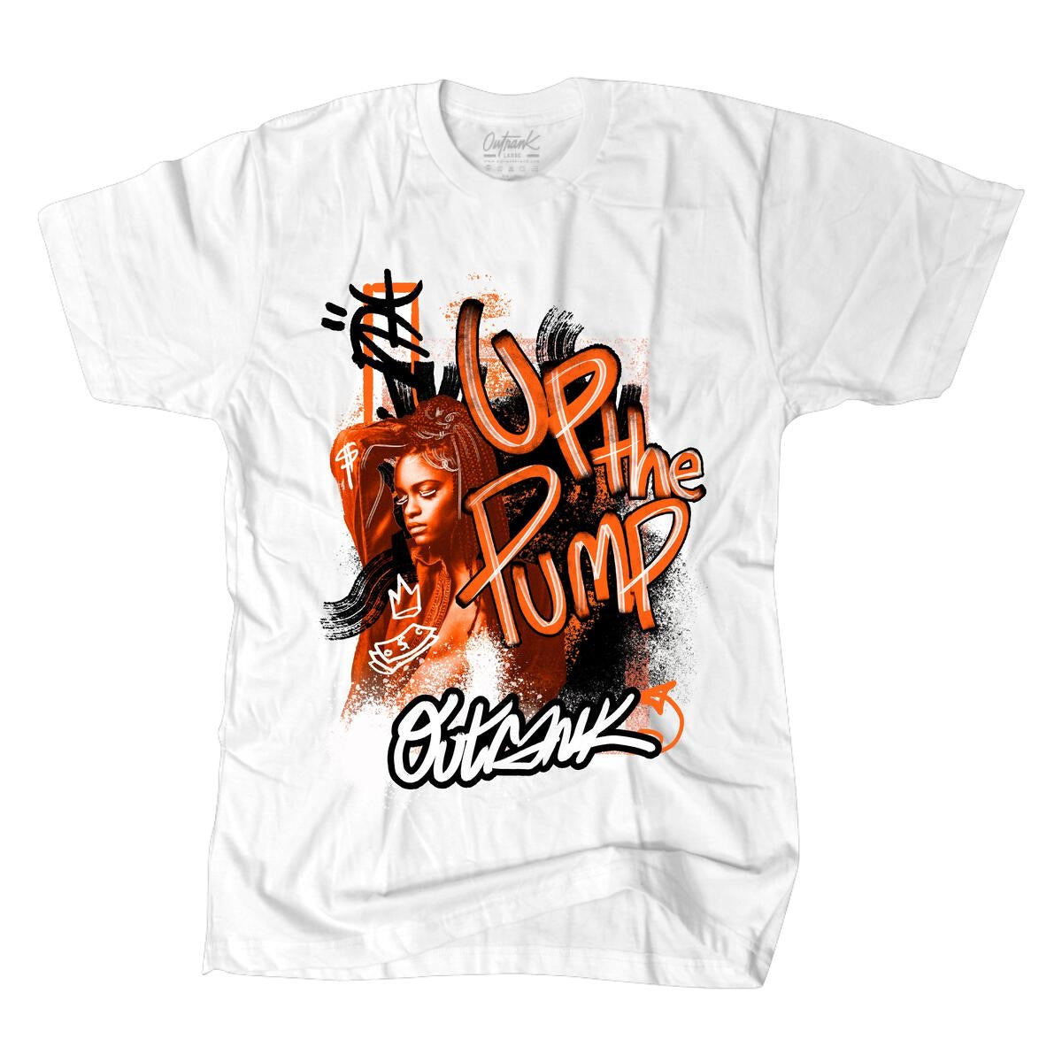 Outrank - Up The Pump White Tee