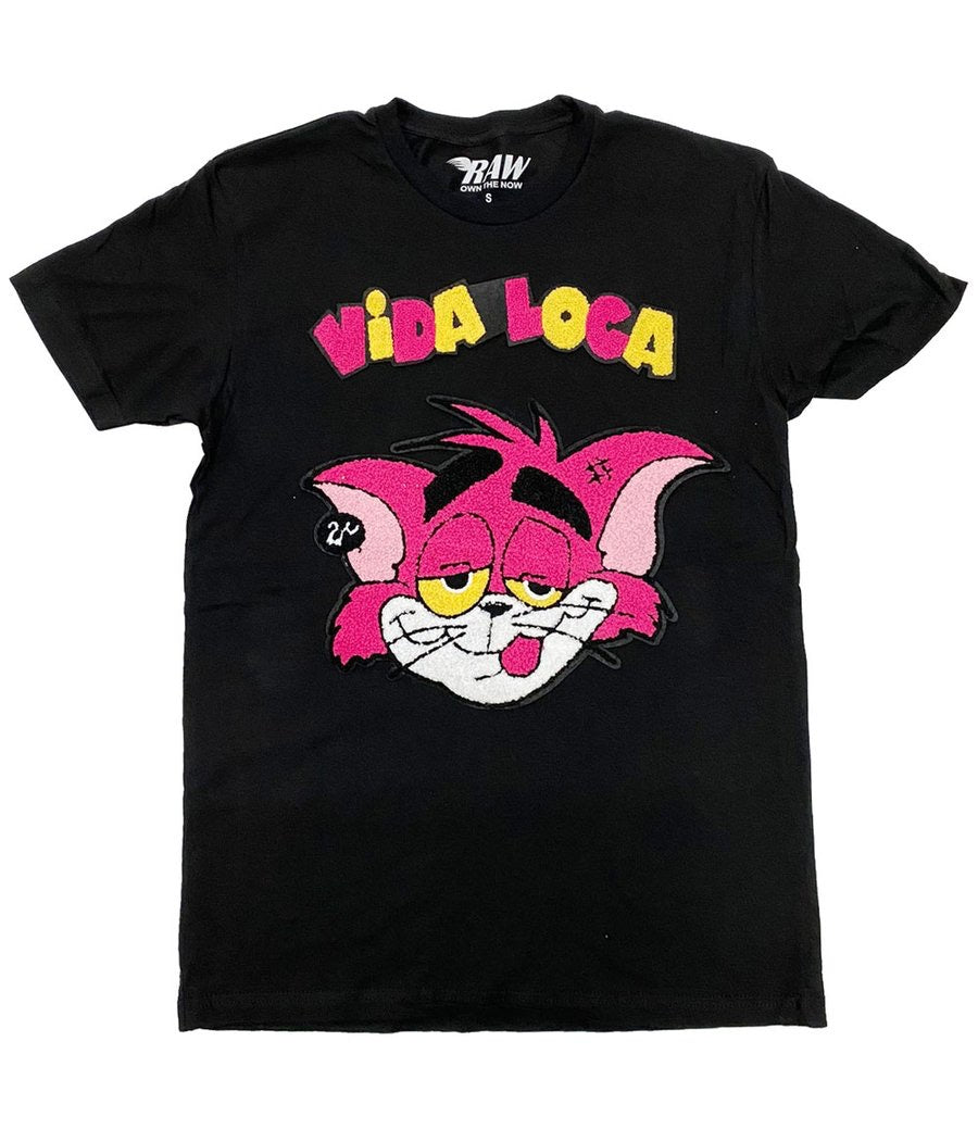 Rawalty - VIDA LOCA CHENILLE Black Tee