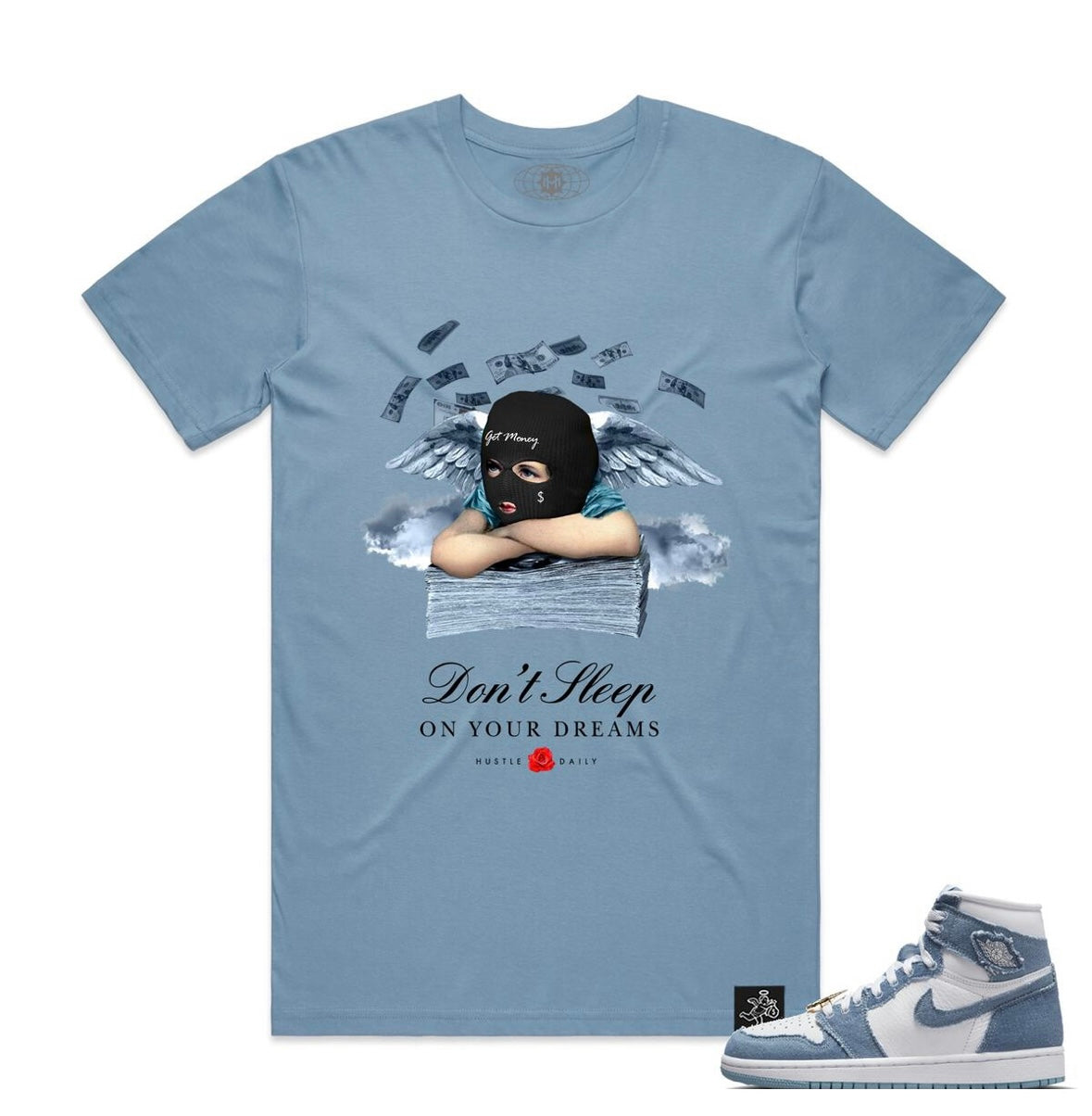 Hasta - Don’t Sleep On Your Dreams Sky Blue Tee