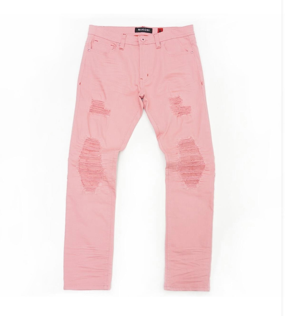 MAKOBI - SHREDDED JEANS M1971 pink jean