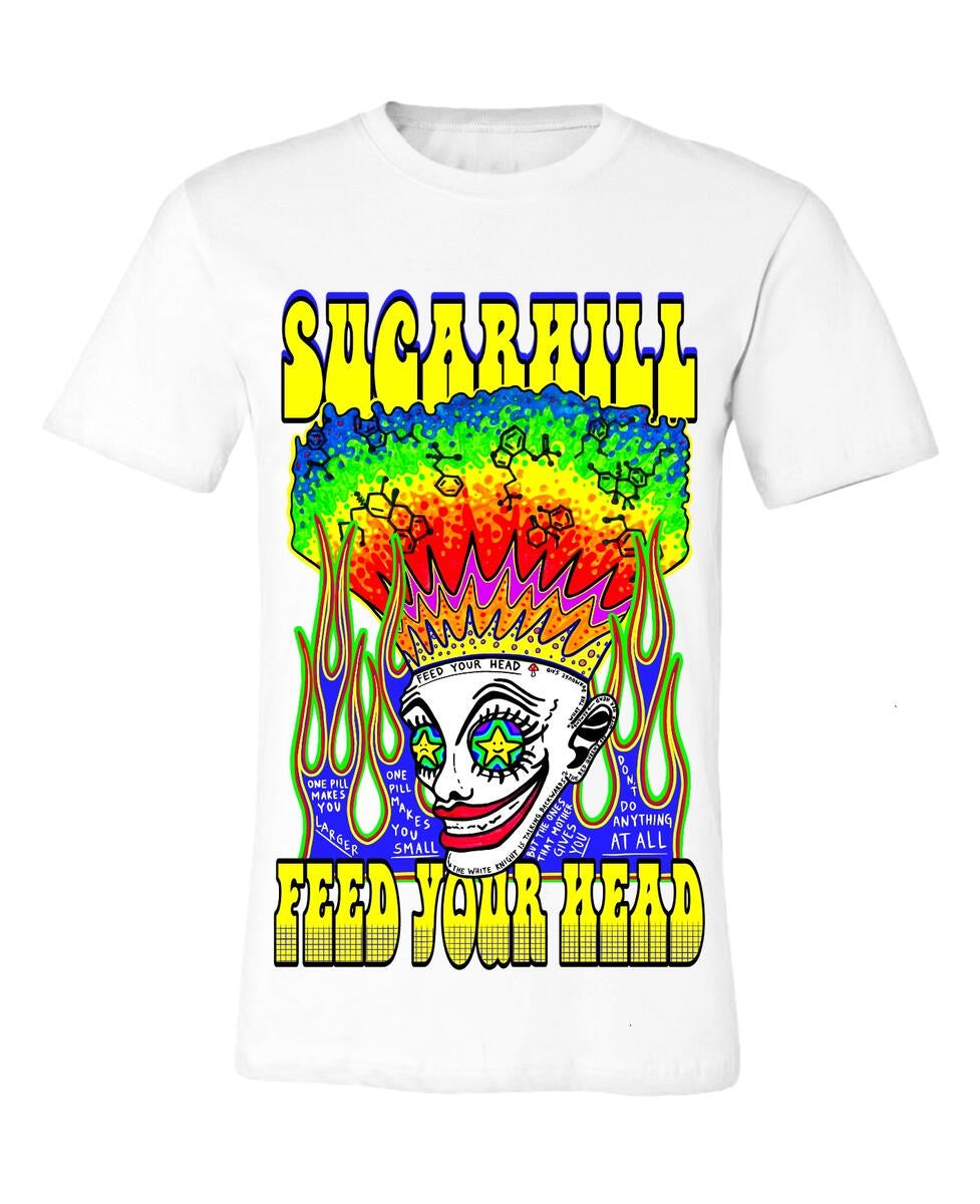 Sugar Hill - FEED YOUR HEAD T-SHIRT White Tee